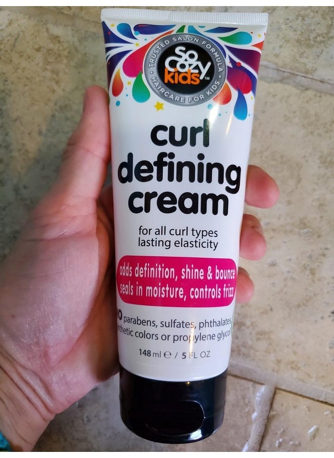 SO COZY So Cozy Curl Defining Cream (5 Fl Oz) Kids Curl Cream for Curly Hair, Adds Definition, Shine & Bounce, Hair Cream for Wavy, Coily and Curly Hair, Enriched with Vitamins, Castor Seed, & Avocado Oil  - Image 2