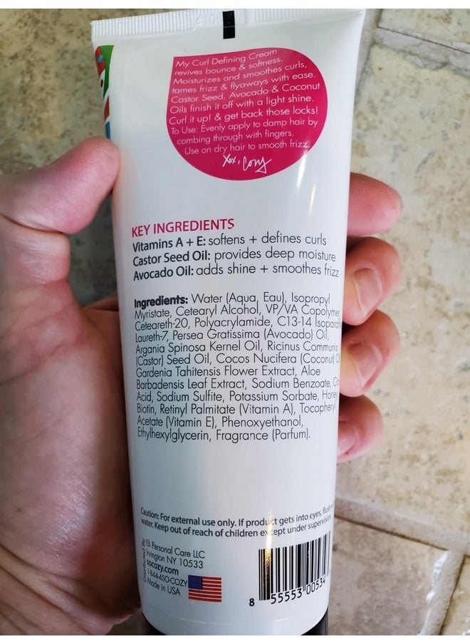 SO COZY So Cozy Curl Defining Cream (5 Fl Oz) Kids Curl Cream for Curly Hair, Adds Definition, Shine & Bounce, Hair Cream for Wavy, Coily and Curly Hair, Enriched with Vitamins, Castor Seed, & Avocado Oil  - Image 3