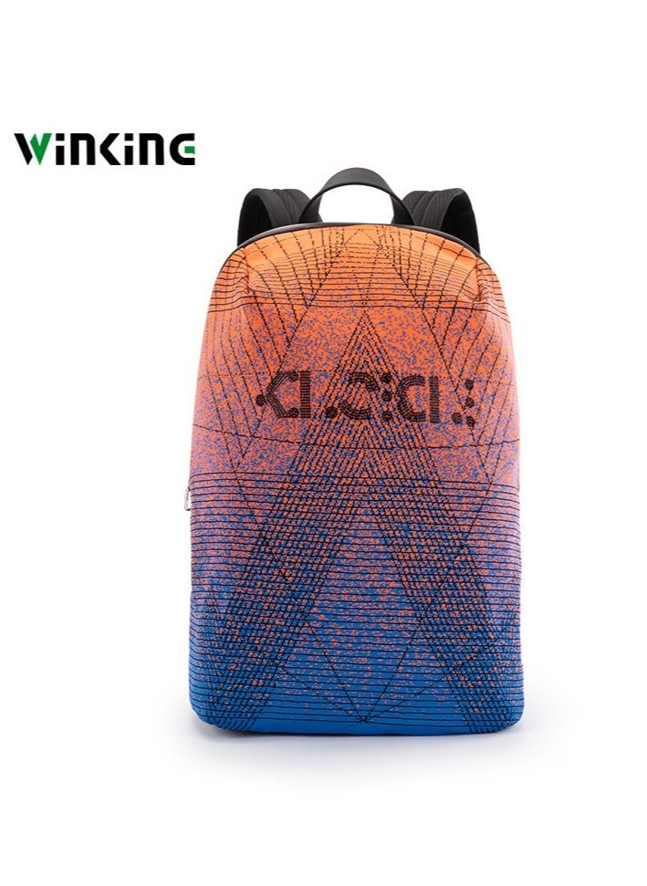 KINGSONS - Flyknit fabric contrast gradient backpack - Image 1