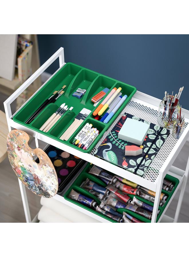 زبون صينية أدوات مائدة، خضراء زاهية، 31×26 سم - Image 4