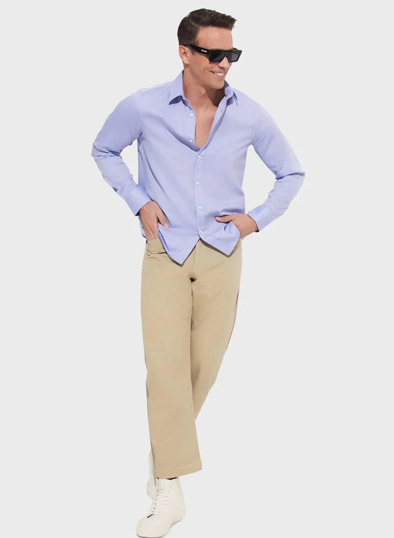 جون Striped Slim Fit Shirt