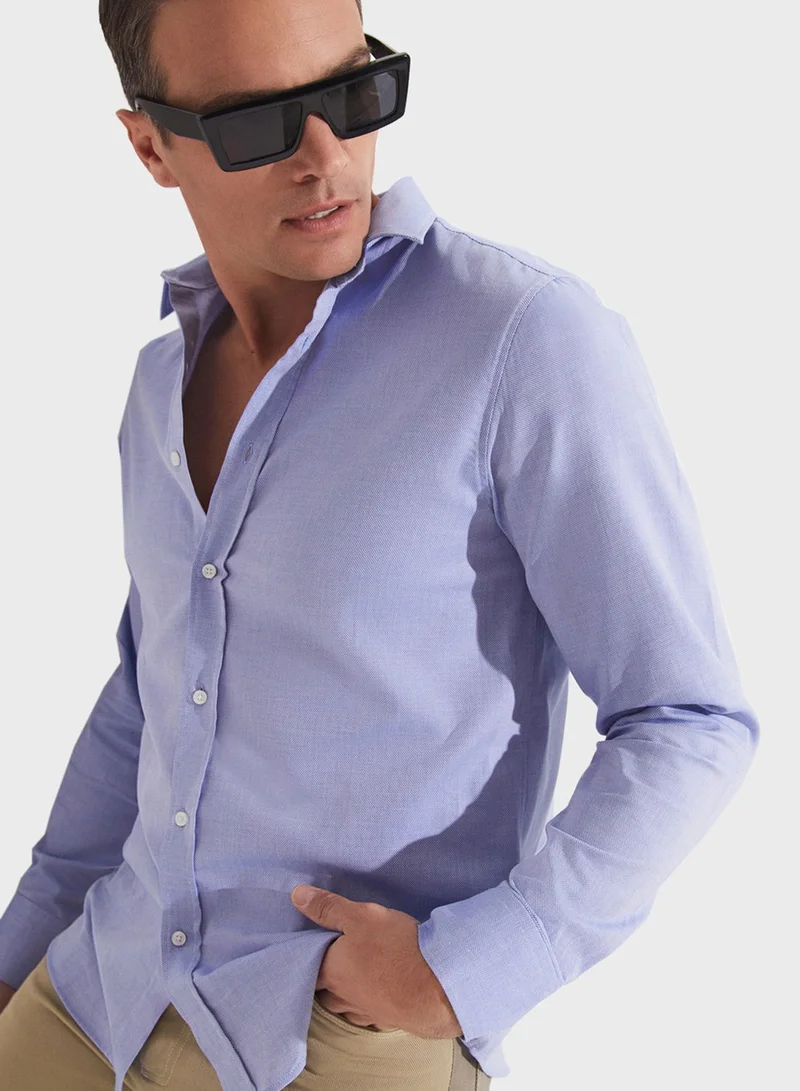 جون Striped Slim Fit Shirt