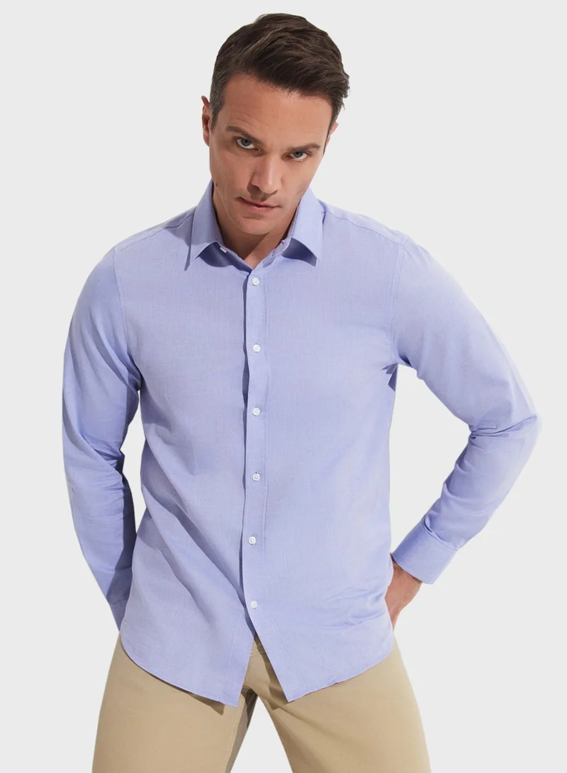 JUNE Striped Slim Fit Shirt