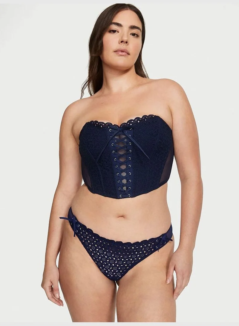 Victoria's Secret Eyelet Lace Strapless Corset Top