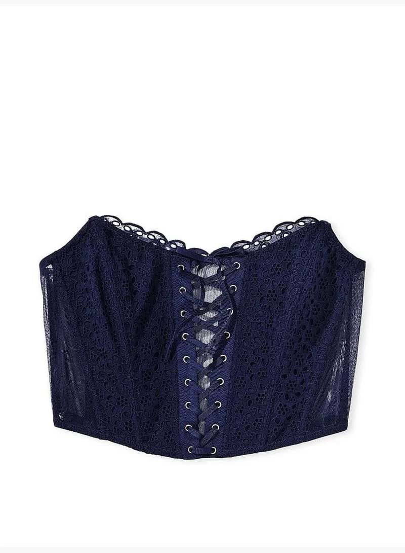 Victoria's Secret Eyelet Lace Strapless Corset Top
