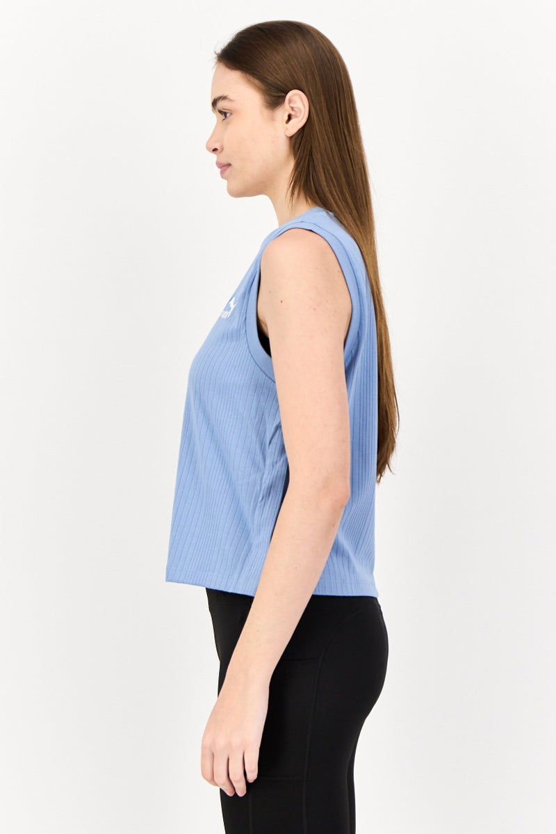 PUMA تي شيرت تدريب بلا أكمام للنساء، أزرق - Image 2