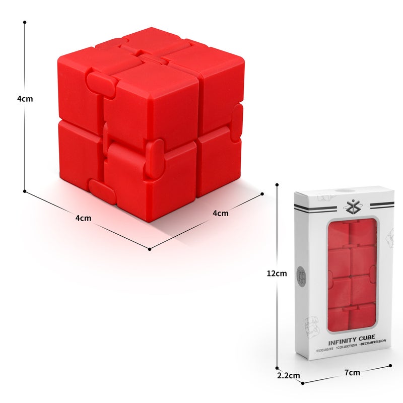 Unlimited Rubik'S Cube Variety Decompression Artifact Decompression Toy Adult Flip Alloy Metal Finger Square - Image 1