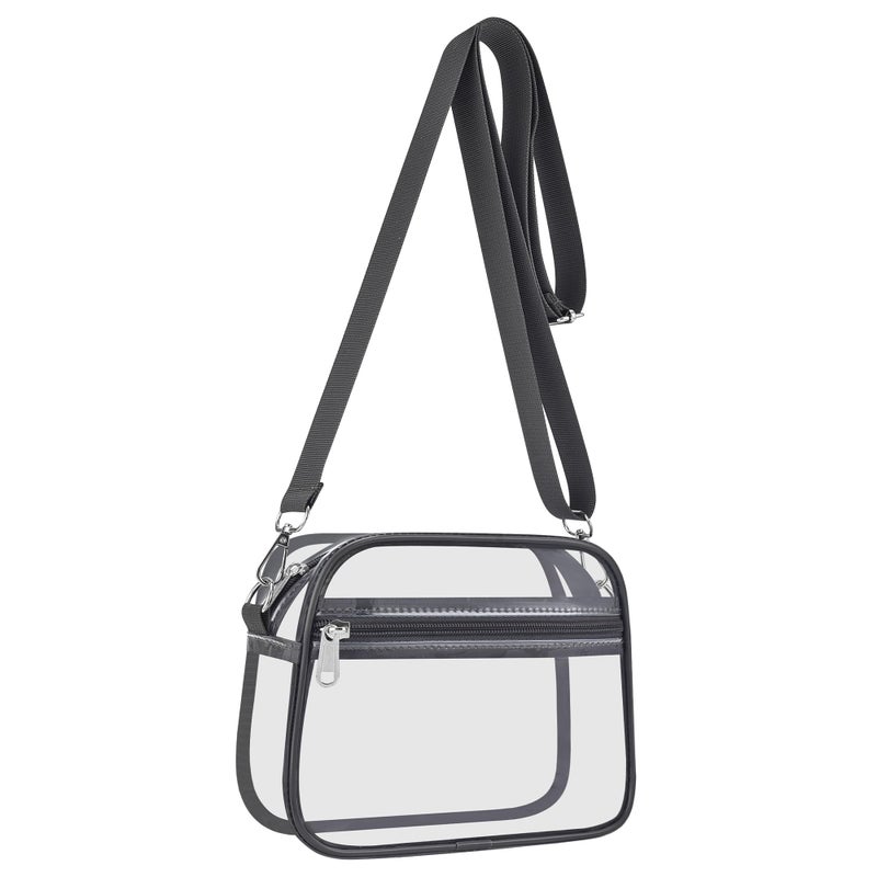 USPECLARE Clear Bag for Stadium Events Clear Sports Fan Handbags Purses with Adjustbale Strap for Concerts Festivals Game Day - Image 1