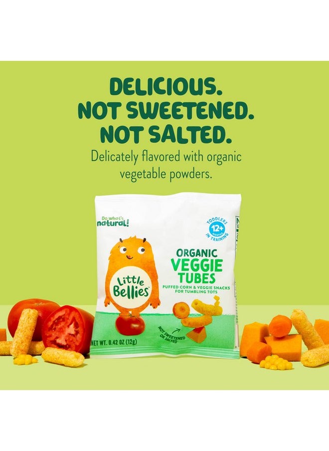 Little Bellies - Little Bellies Organic Veggie Tubes Toddler Snack (Pack of 7 x 0.42 oz Individual Packs) - Image 1