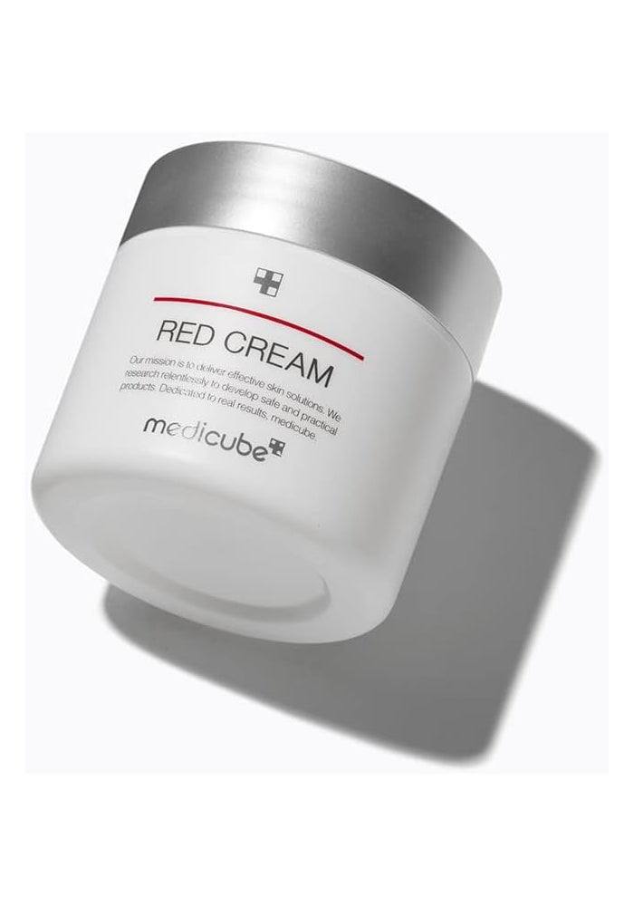 Medicube كريم أحمر 2.0، مرطب مهدئ منخفض التهيج للبشرة المعرضة لحب الشباب، كريم وجه غير كوميدوغيني مع BHA نياسيناميد وأدينوزين، عناية بالبشرة الكورية المرطبة للبشرة الحساسة المضطربة 1.69 أونصة سائلة - Image 3