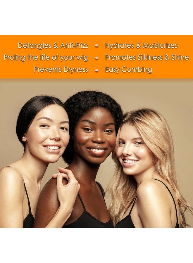 Awesome Human Hair Wig Shampoo & Leave in Conditioner, Premium Set of 2, Wig Care Solution, Detangle Wig, Promotes Body & Volume, Promote Silkiness & Shine, Easy Combing, 7 fl oz - Image 2