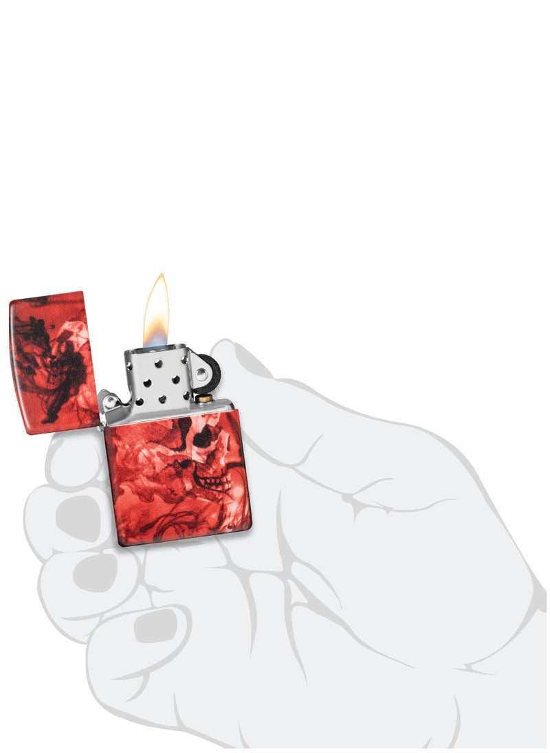 48772 49352 Skulls Design 540 Color Windproof Lighter