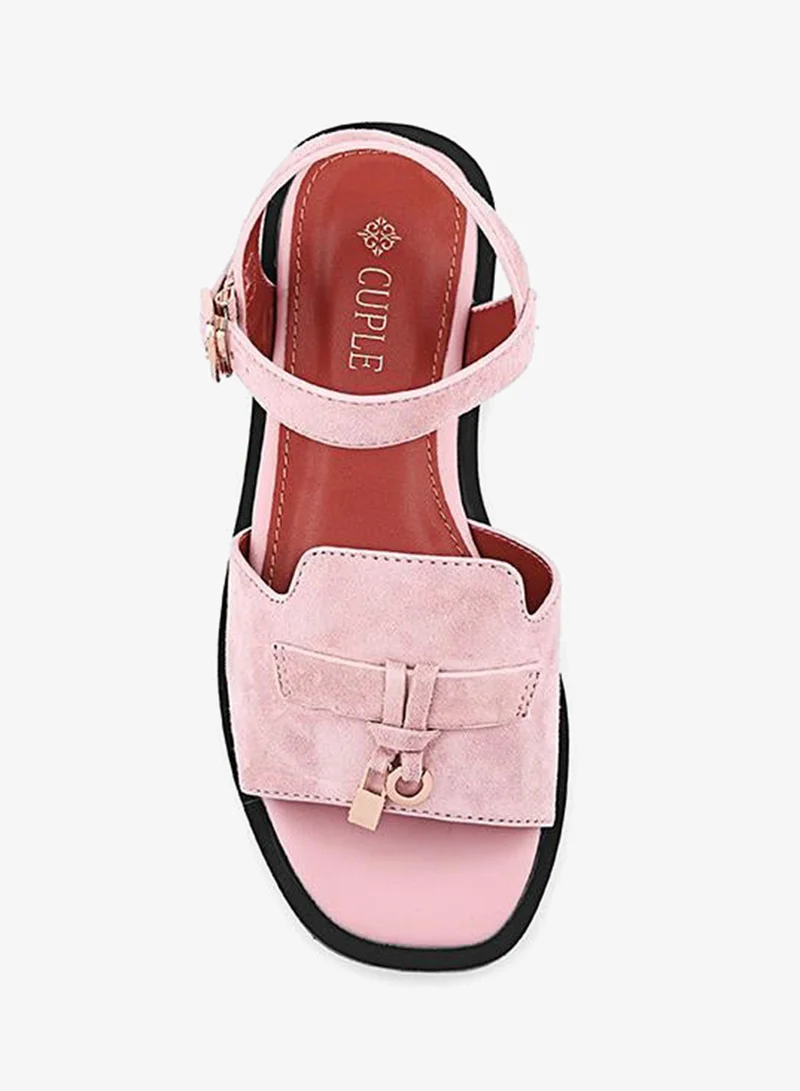 Cuple Nude Girls Flat Ankle Strap Sandals for Women | Best Price UAE