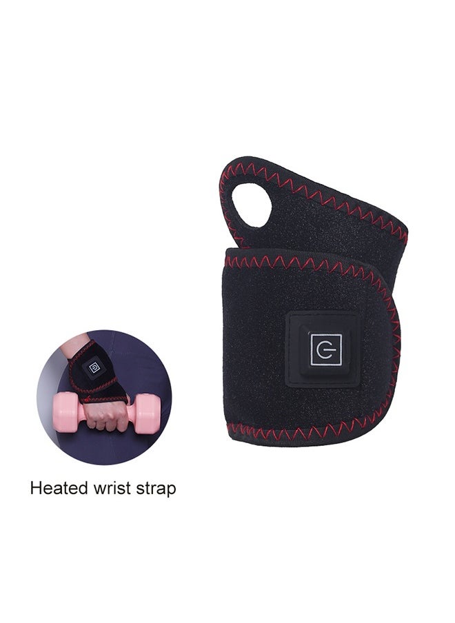 Generic Heating Therapy Wrist Massager for Joint Pressure Relief, Electric Wrist Wrap with 3 Heat Levels, Type-C Rechargeable, Button Control for All Ages  - Image 1