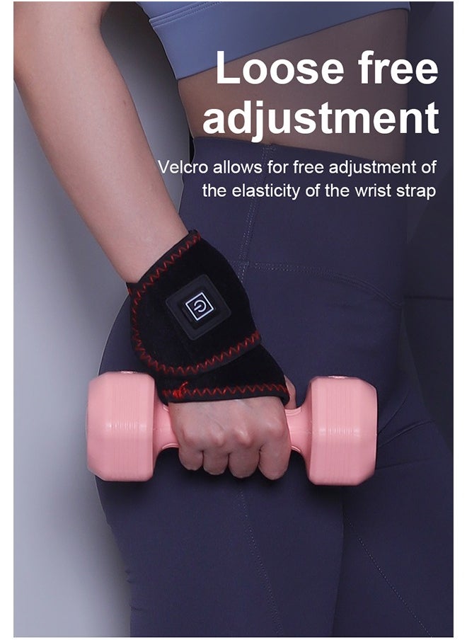 Generic Heating Therapy Wrist Massager for Joint Pressure Relief, Electric Wrist Wrap with 3 Heat Levels, Type-C Rechargeable, Button Control for All Ages  - Image 5