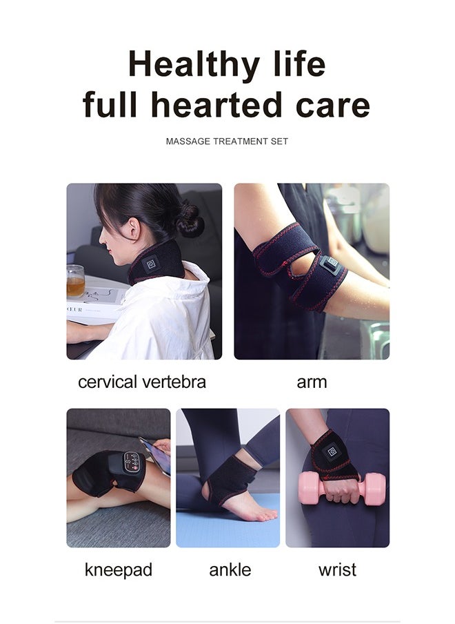 Generic Heating Therapy Wrist Massager for Joint Pressure Relief, Electric Wrist Wrap with 3 Heat Levels, Type-C Rechargeable, Button Control for All Ages  - Image 4