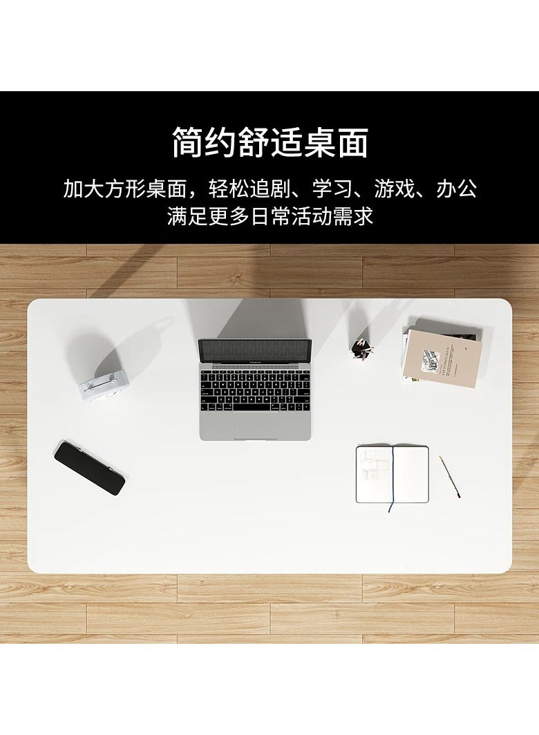 Generic Modern design table for office, home, computer and dining with beech wood legs and white top, easy to assemble  - Image 3