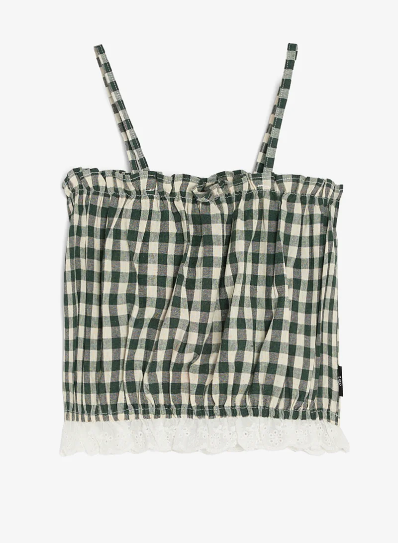 Pinata Strappy Gingham Top and Pants Set