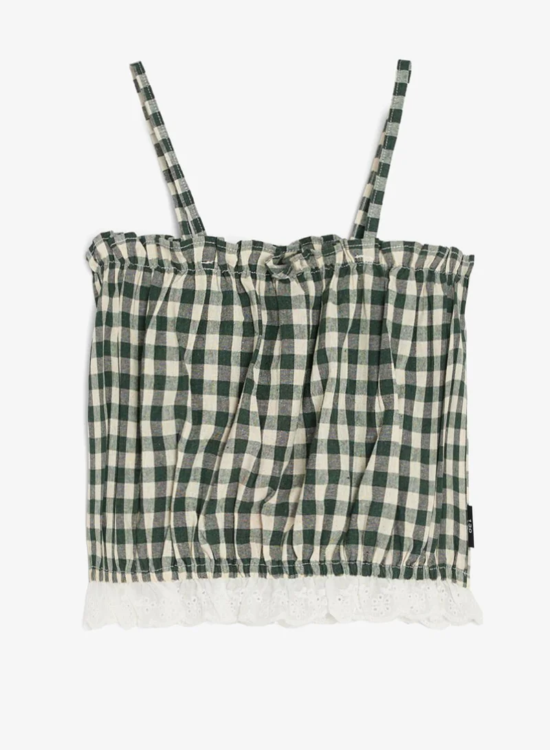 Pinata  Strappy Gingham Top and Pants Set for Women | Best Price UAE