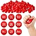 Shappy 72 Pcs Inspirational Stress Relief Balls Motivational Stress Ball Encouraging PU Bulk Balls for Adults Small Therapy Fidget Relief Toys for Valentines Gifts Red - Image 3