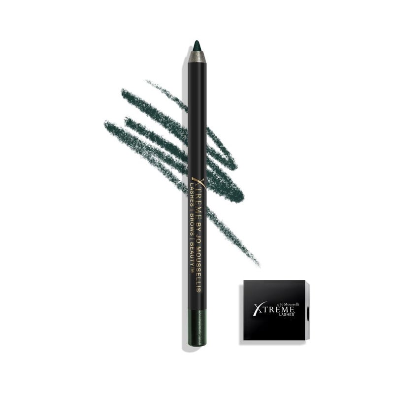 Xtreme Lashes GlideLiner Long Lasting Eye Pencil with Sharpener, Forest Green, 0.04 Oz, Waterproof Makeup, Gel Formula, Blendable, Smudge, Fade, & Sweat Proof - Image 1