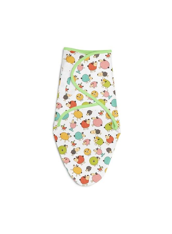 Superbottoms Dry Feel Swaddle Wrap For Newborn ; Superdryfeel Layer To Keep Baby Dry ; Extra Soft ; 100% Cotton ; Easy To Wear Travelfriendly Wrapper ; 03 Months Baby Wrappers ; Ba Ba Sheep - Image 2