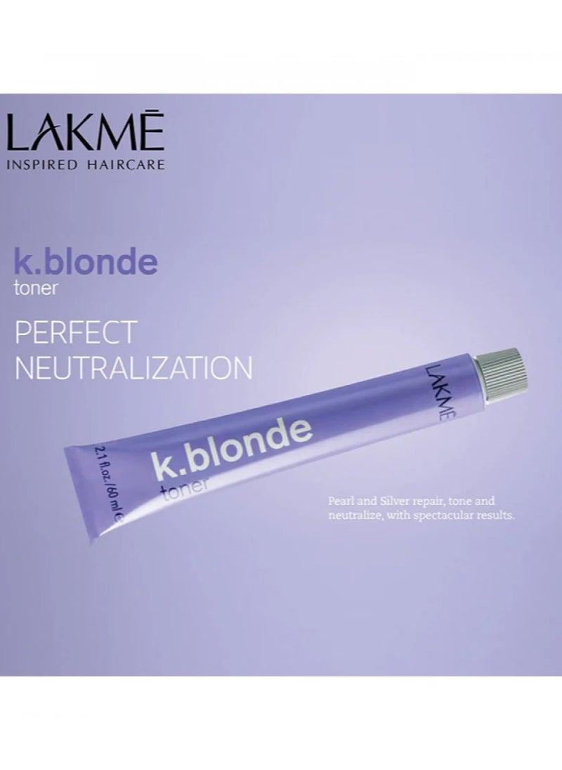 LAKME K-Blonde Silver Hair Dye - 60 ml and Oxidant Cream Color Developer 28 Vol 8.4% - 120 ml  - Image 5