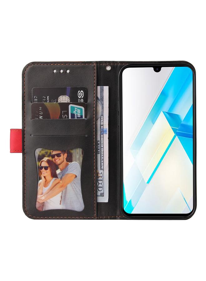 Zaboon Case For Infinix Note 12 / G96 Stitching-Color Leather Phone Case - Image 4