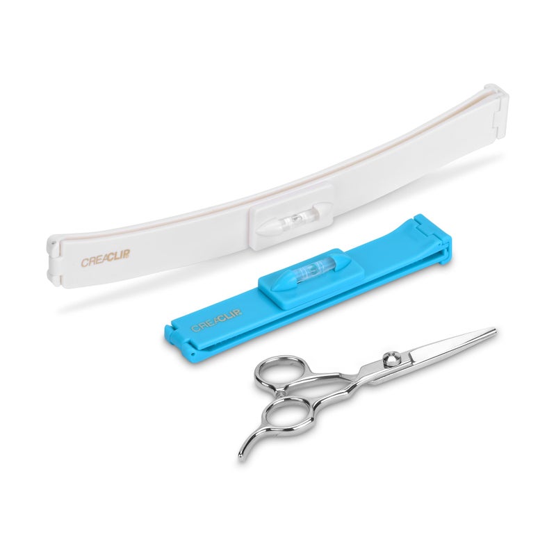 Original CreaClip Set and Scissors Hair Cutting Tool  As seen on Shark Tank  DIY Hair Styling Kit for Layers Bangs Bobs Trims Split Ends Professional Shears Hair Cutting ScissorsShear