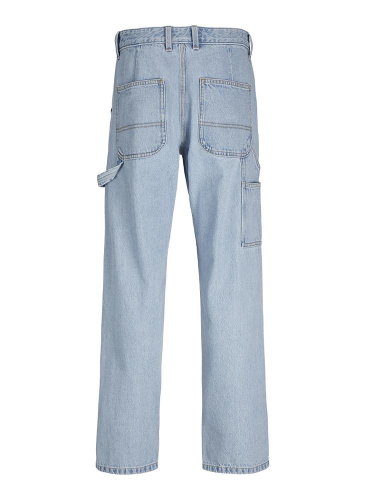 JACK & JONES Jjieddie Jjcarpenter Sbd 491 Light Wash Stright Fit Jeans  - Image 5