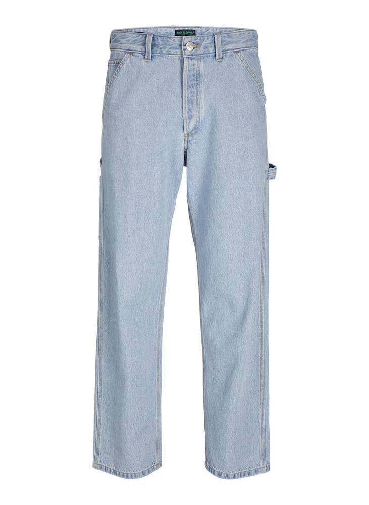 JACK & JONES Jjieddie Jjcarpenter Sbd 491 Light Wash Stright Fit Jeans  - Image 4