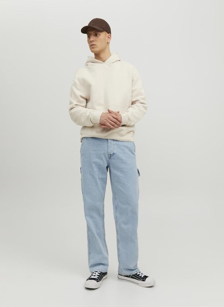 JACK & JONES Jjieddie Jjcarpenter Sbd 491 Light Wash Stright Fit Jeans  - Image 1