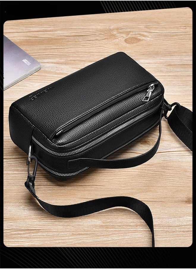 WEIXIER Men Business Messenger Bag Casual Large Capacity Water-proof PU Leather Wear Resistant Crossbody Bag  - Image 4