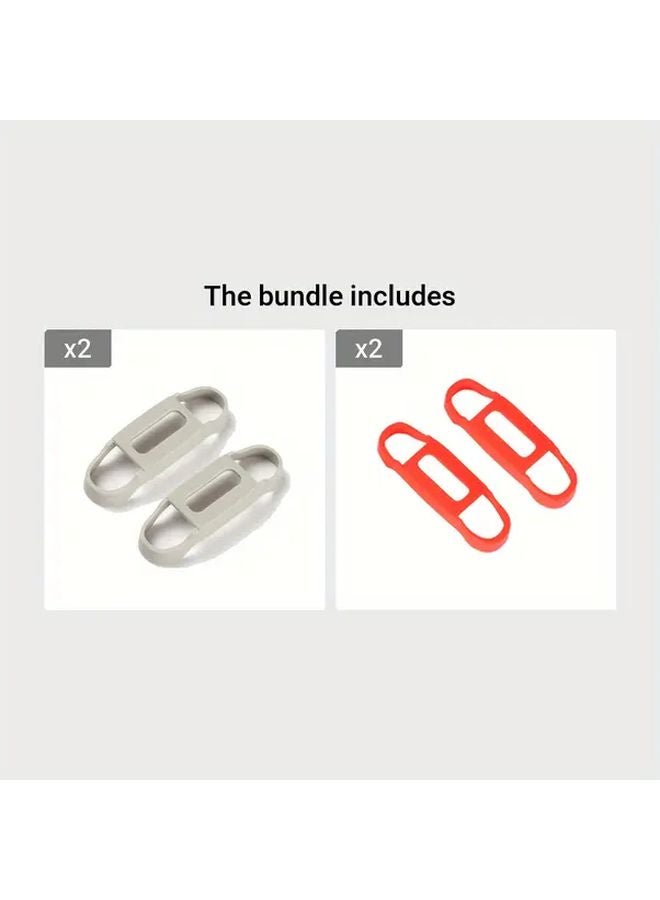 Gray And Red Upgrade Silicone Propeller Holder For DJI Mavic Mini 2 SE Fixed Stabilizers Protective Prop Accessories - Image 1