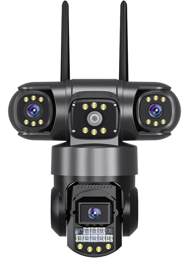 V380 Pro 4K Dual Lens WiFi PTZ Outdoor Security Camera – Waterproof IP Camera, Full Color Night Vision, AI Motion Detection, Two-Way Audio Wireless Surveillance Camera - Image 1