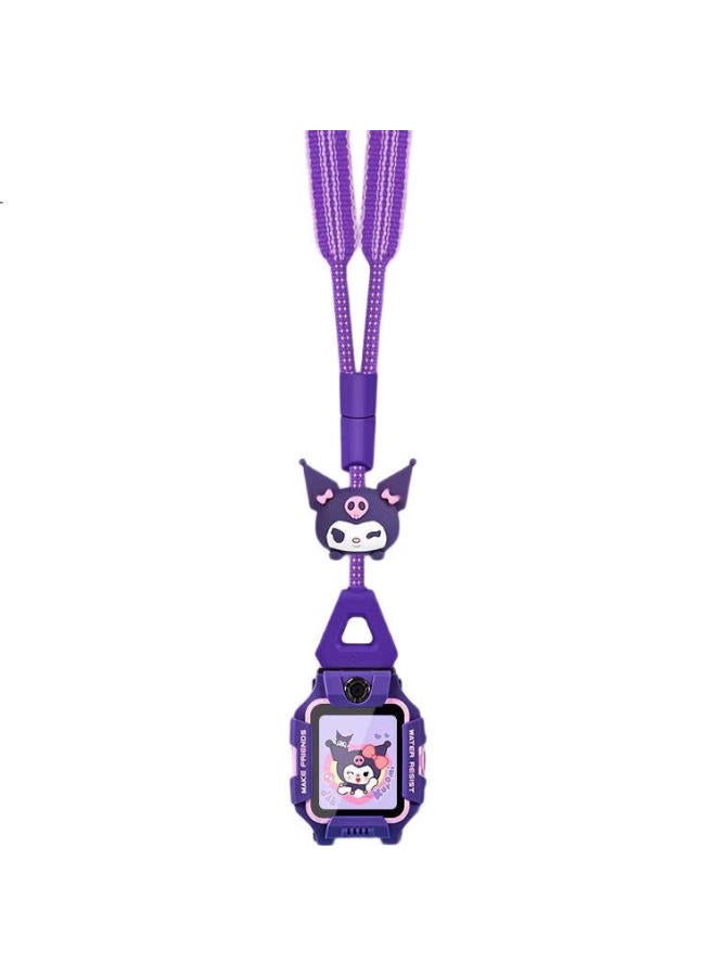 Xuanyi Creative Cartoon Neck Strap For Small Genius Children's Phone Watch Z10/youth Edition Z9/z8a/z7s/z6p/z6a/z6/n3/d3/q2a Purple - Image 1