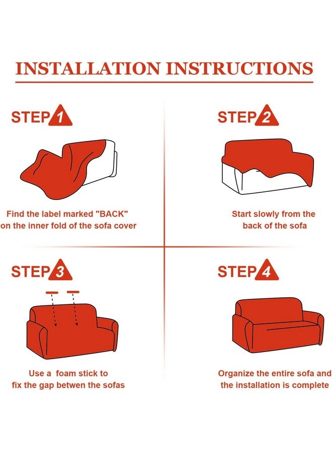 House of Quirk Universal Triple Seater Polar Fleece 220 GSM Fabric Sofa Cover Flexible Stretch Sofa Slipcover (Teal, Triple Seater) - Image 5