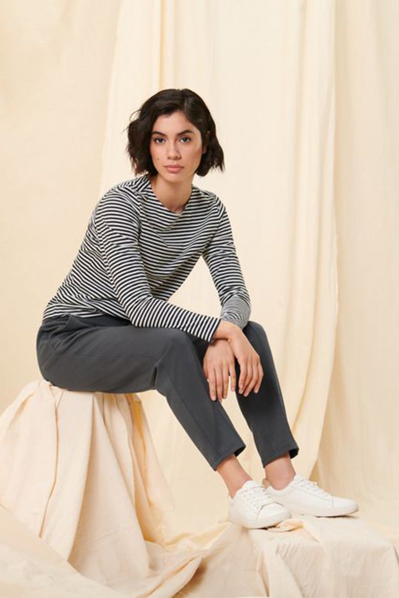 Tchibo Women Twill Stretchable Jogger, Grey - Image 1