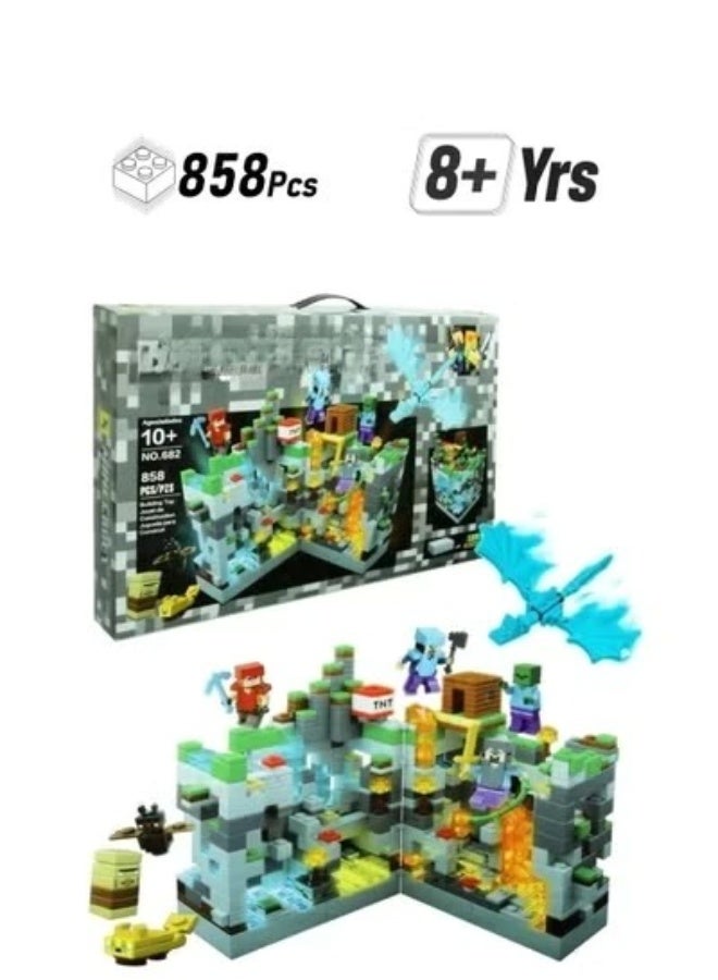 Educational Construction Building Blocks Set for Kids 8+, STEM Learning Toy with Colorful Bricks, Creative DIY Building Kit, 858 Piece Construction Set, Engineering Toy Gift for Boys and Girls - Image 1
