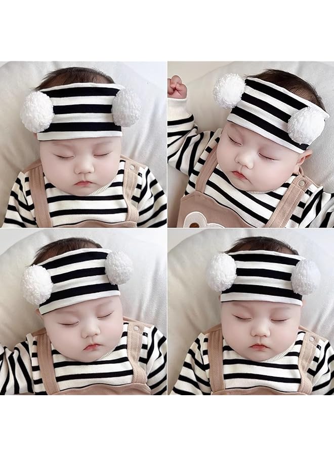 erorex 3 Pcs Baby Girls Headbands Nylon Hairbands Ribbon Elastic Hair Accessories For Newborns Infants - Image 3