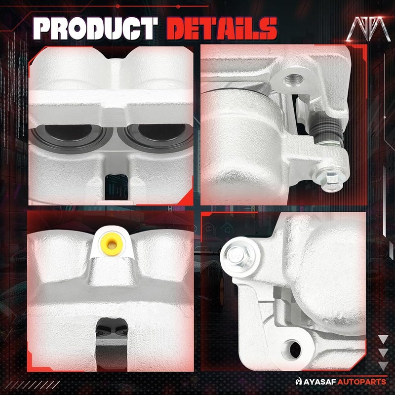 MAYASAF 18B4975 Front Left Disc Brake Caliper Assembly for Ford F-150, Lobo, Lincoln Mark LT - Image 2