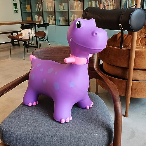 Hot Max HotMax Bouncy Horse, Dinosaur Hopper Toys for Kids, Inflatable Ride on Bouncy Animals Toys for Toddlers, Jumping Horse for Baby Birthday Gift for Boy or Girl 18 Months 2-4 Year Old (Purple) - Image 4