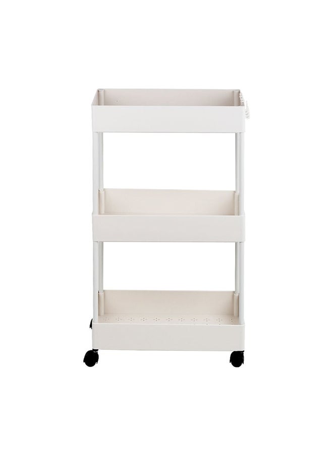 DANUBE HOME Macaw Metal Storage Cart With 3 Storeys – Durable Multi-Tier Metal Organizer Trolley with Wheels for Home, Office, Kitchen Storage, Portable Space-Saving Rolling Cart  L40XW2XH63.5  - Image 3
