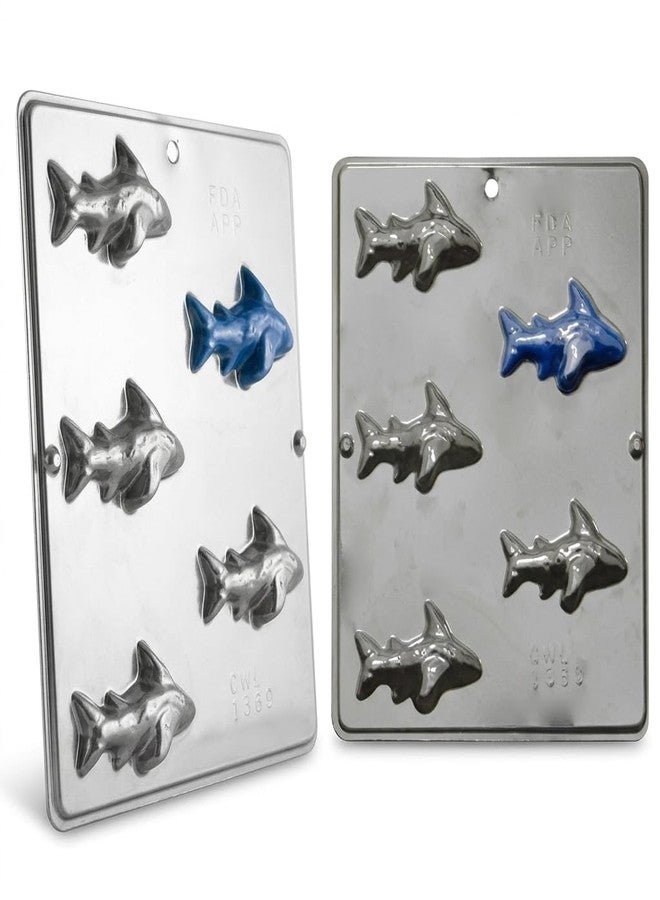 Candy Molds N More Shark Chocolate Candy Mold 1369 5 Cavity Mold 3 1/4" x 1 3/4" Cavity Size - Image 4