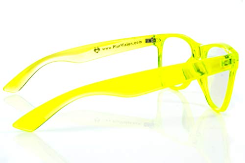 Alternative Imagination Spiral Diffraction Glasses For Raves, Festivals, Holiday Lights - Transparent Green - Image 5