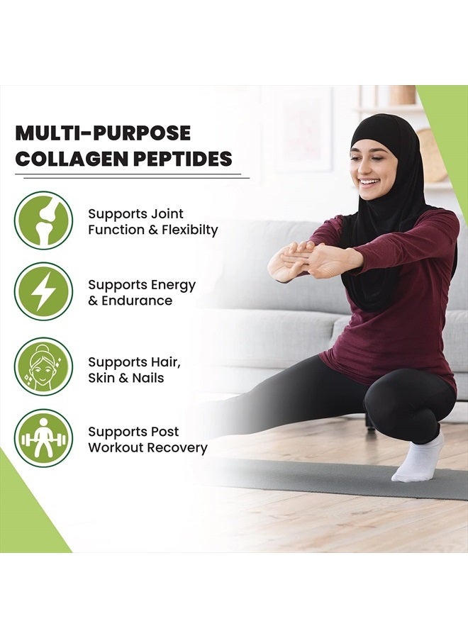 Zaytun Vitamins Zaytun Halal Collagen Peptides Powder, Hydrolyzed Type I & III Collagen, Supports Joint, Bone, Muscles, Hair, Skin, & Nails, Keto Friendly, Grass-Fed, 10 oz, Made in USA, Certified Halal - Image 3