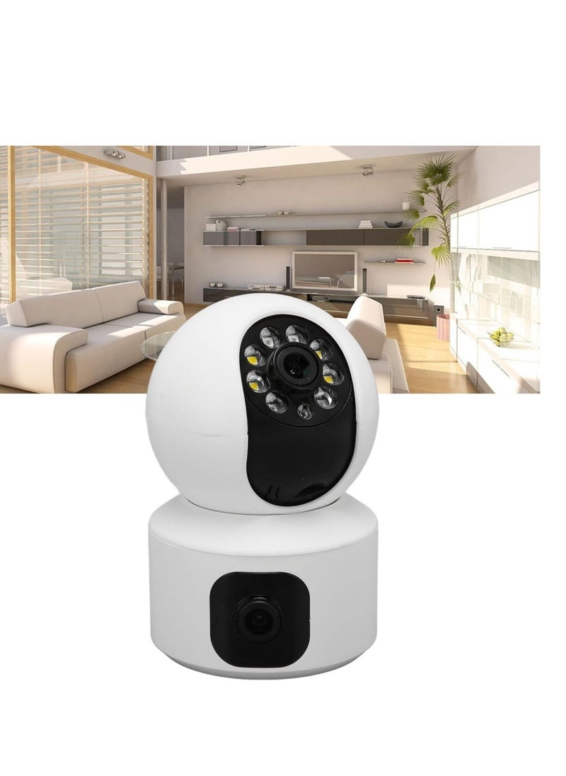 Generic WiFi Security Camera, Storage Card Storage Dual Lens Indoor Surveillance Camera Motion Detection 100‑240V for Pet for Home  - Image 4