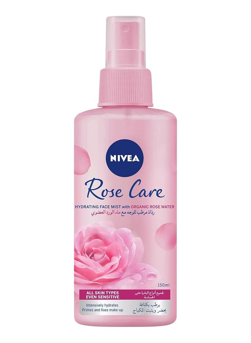 Nivea Rose Care HYDRATING FACE MIST wh ORGANIC ROSE MATER 150 ml