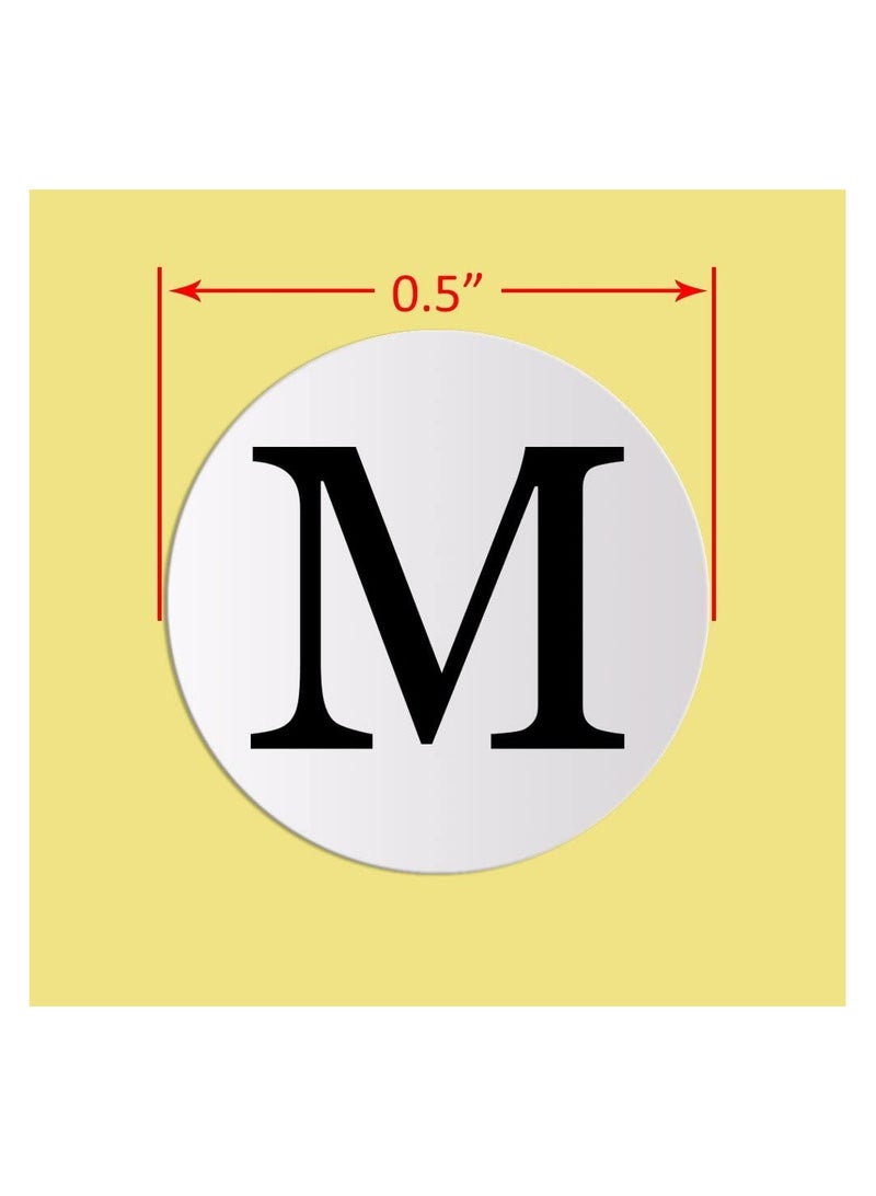 Organizing Stickers M (Medium)  Round White Self Adhesive Paper Labels  Set of 15 Sheets  - Image 3