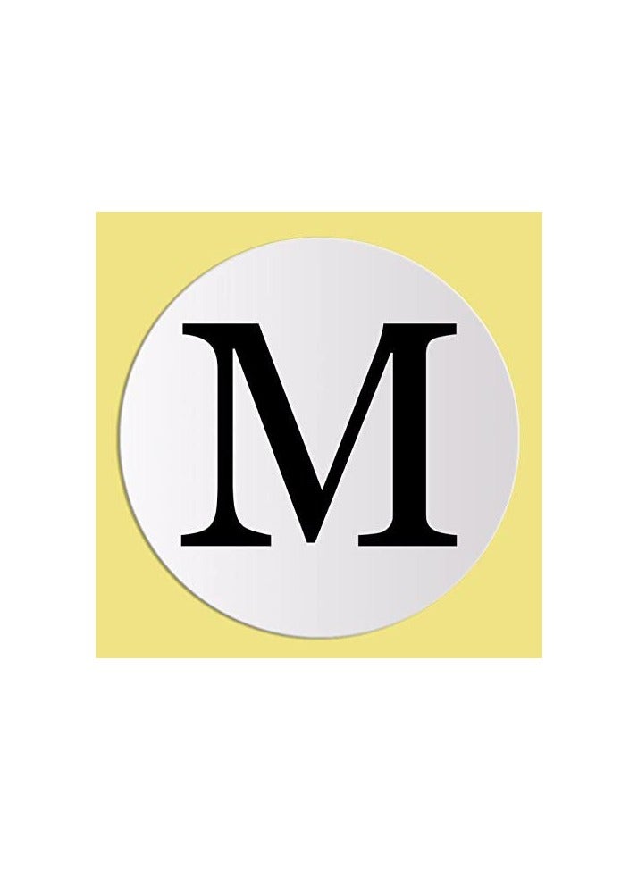 Organizing Stickers M (Medium)  Round White Self Adhesive Paper Labels  Set of 15 Sheets  - Image 1